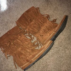 Minnetonka Fringe Boots